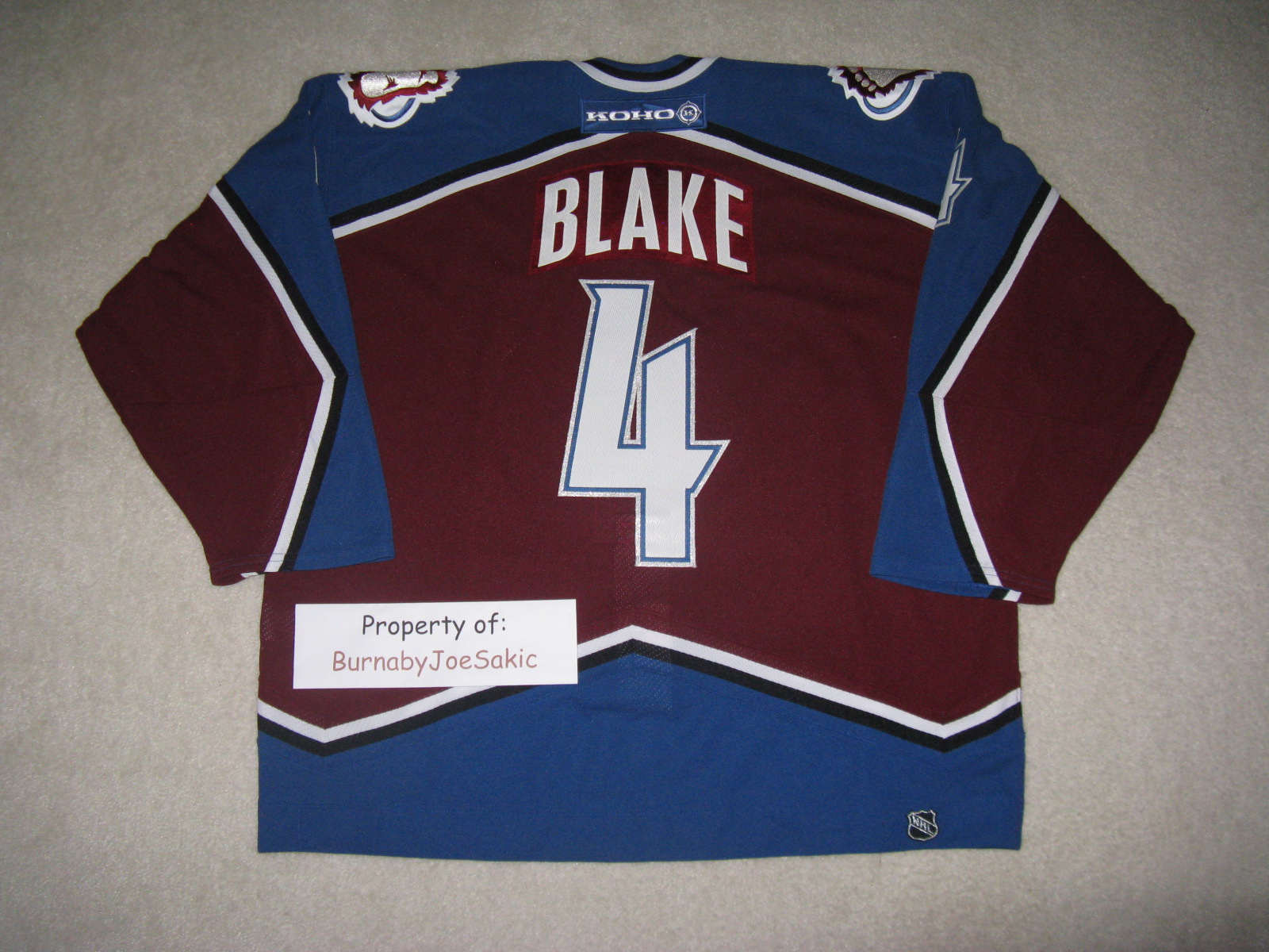 ROB BLAKE Signed White Colorado Avalanche CCM Jersey - NHL Auctions